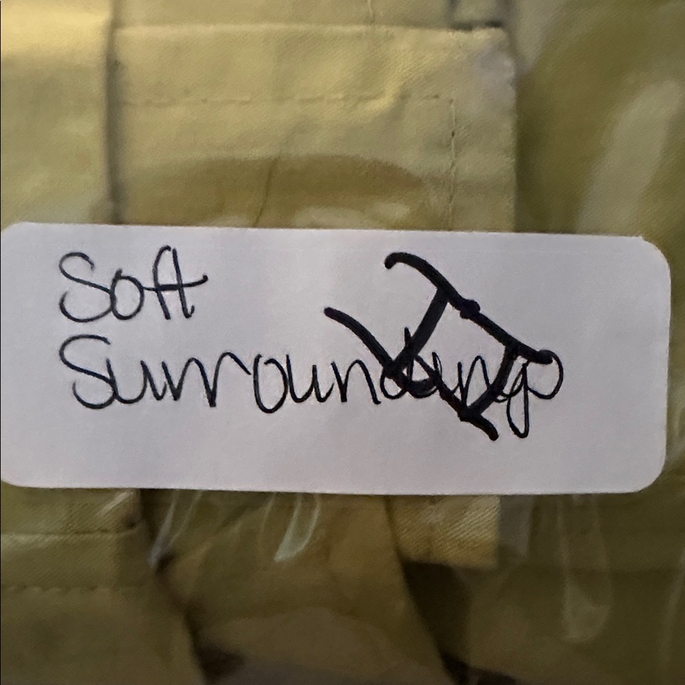 NWOT M SOFT SURROUNDINGS Brixton green double button belted woman trench coat - Picture 11 of 16